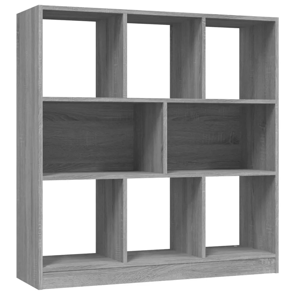 Libreria-Scaffale per Libri-Mobile di Stoccaggio Grigio Sonoma 97,5x29,5x100 cm in Legno Multistrato