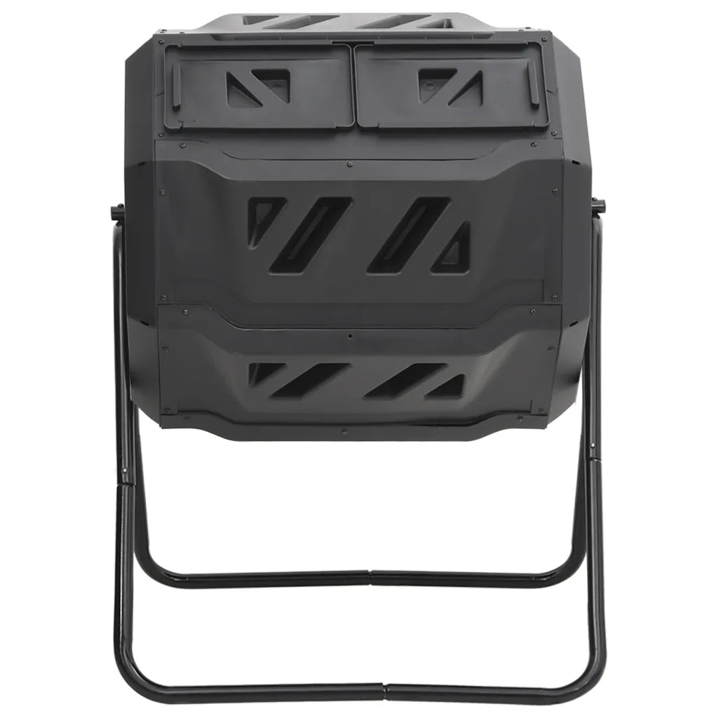 Compostiera da Giardino Nera 73x64x95 cm da 160 L CFW8255708