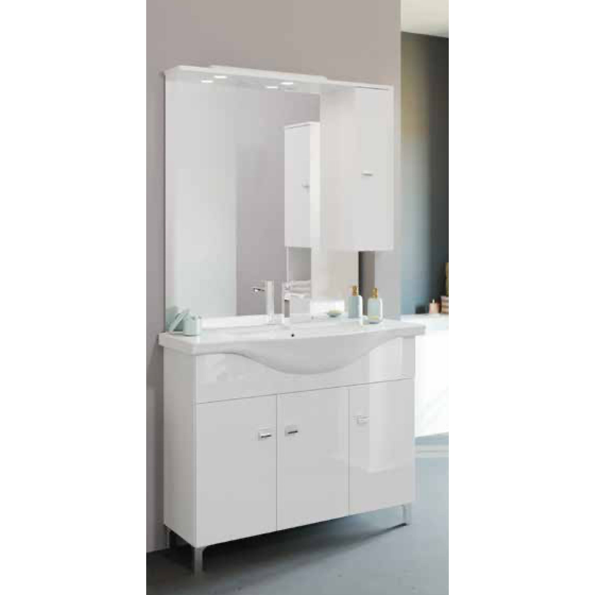 COMP.BAGNO CM.85 BIANCO 3 ANTE