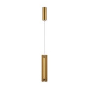 Sospensione Contemporanea Sonata Led Alluminio Ottone Diffusore In Vetro Oro