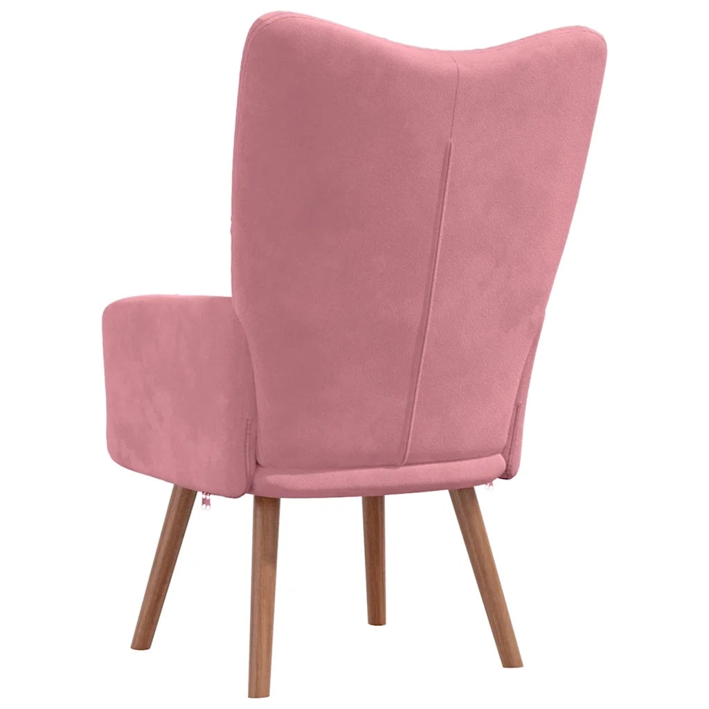 Poltrona Relax Rosa in Velluto cod mxl 6907