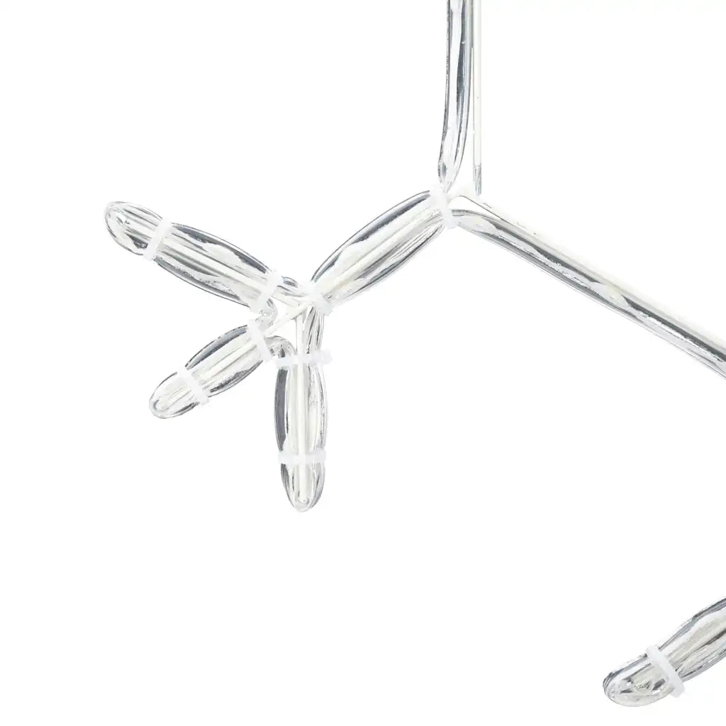 Fiocco di Neve di Natale Bianco caldo 44,5 x 38 cm PVC CFW3797332