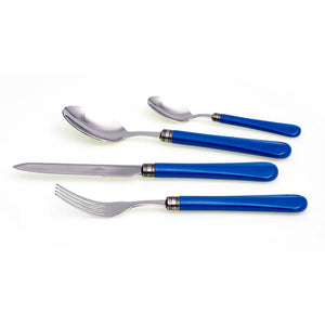 Servizio Set di Posate 24 Pezzi in Acciaio Inox Rivadossi Sandro Giulietta Blu