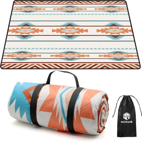 Asciugamano da spiaggia impermeabile 200 x 200 cm - Senza sabbia - Asciugamano da picnic