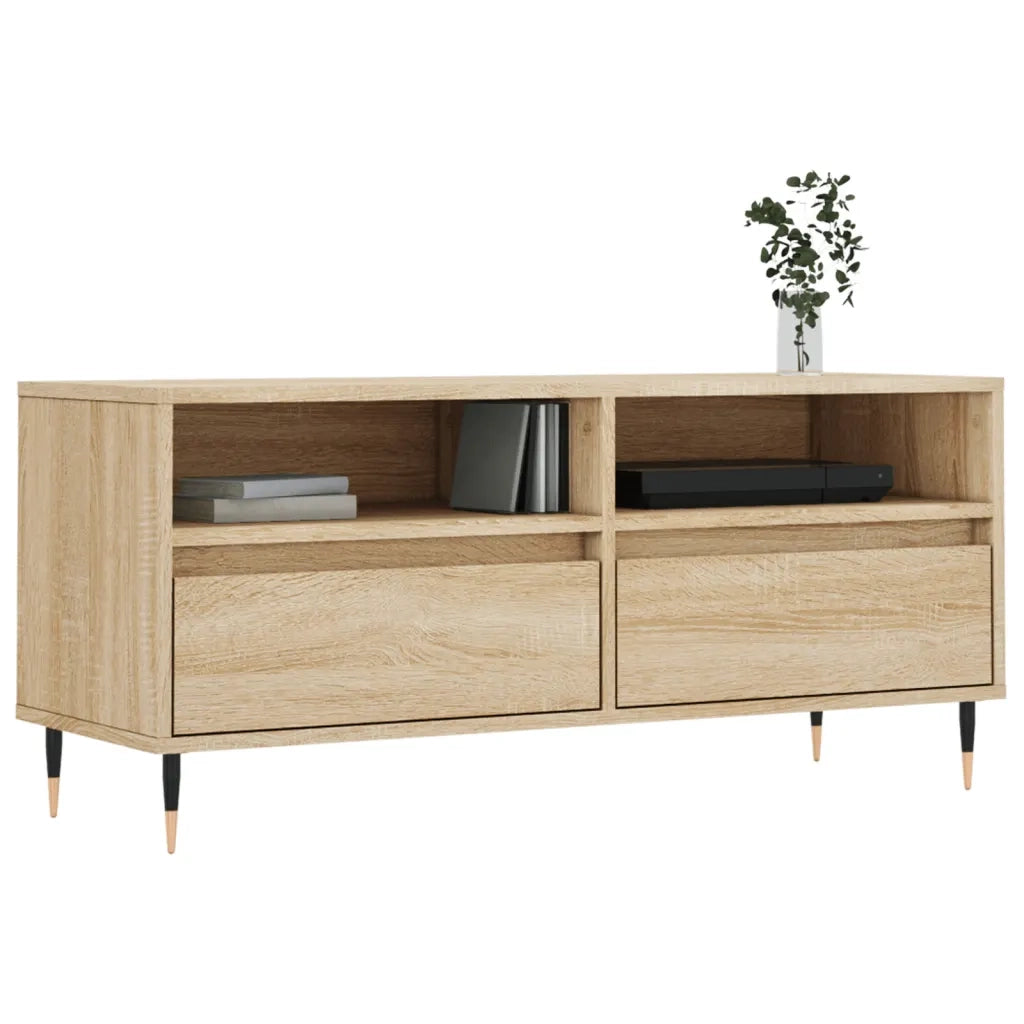 Mobile TV | Armadietto TV | Mobile Porta TV Rovere Sonoma 100x34,5x44,5 cm in Legno Multistrato