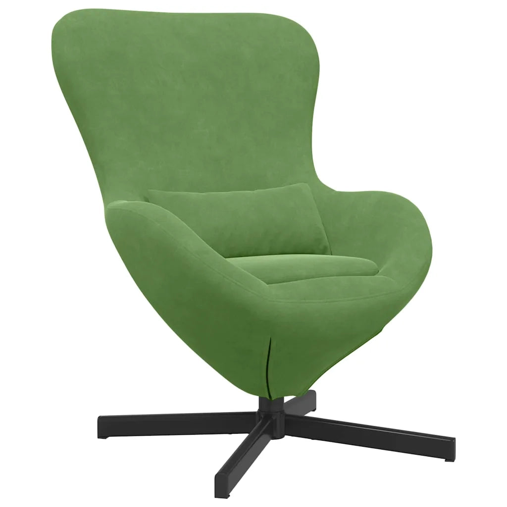 Poltrona uovo Verde chiaro 63 x 73 x 90 cm Velluto 42002759