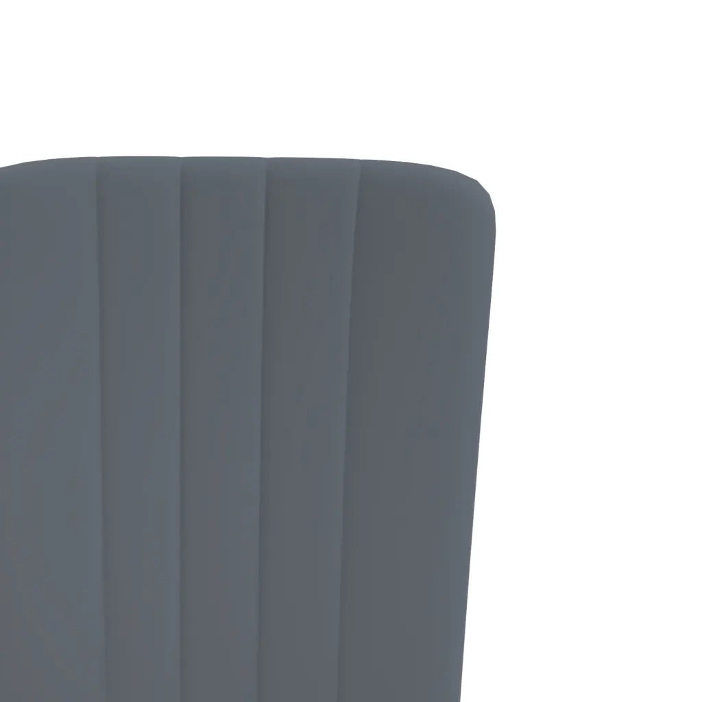 Sedie da Pranzo 4 pz Grigio Scuro in Velluto cod mxl 53690