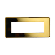 Placca Slim Sottile 6P Serie Moon Colore Oro Lucido Compatibile Con Bticino Axolute Air