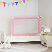 Sponda Letto di Sicurezza per Bambini Rosa 120x25 cm Tessuto 10200