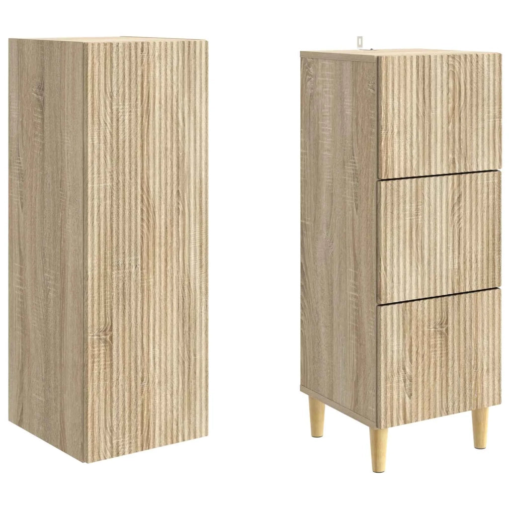 Set di armadi 2 pcs 33 x 34,5 x 90 cm Legno ingegnerizzato