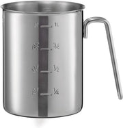 Misura liquido - acciaio inossidabile - 1 litro - colore argento