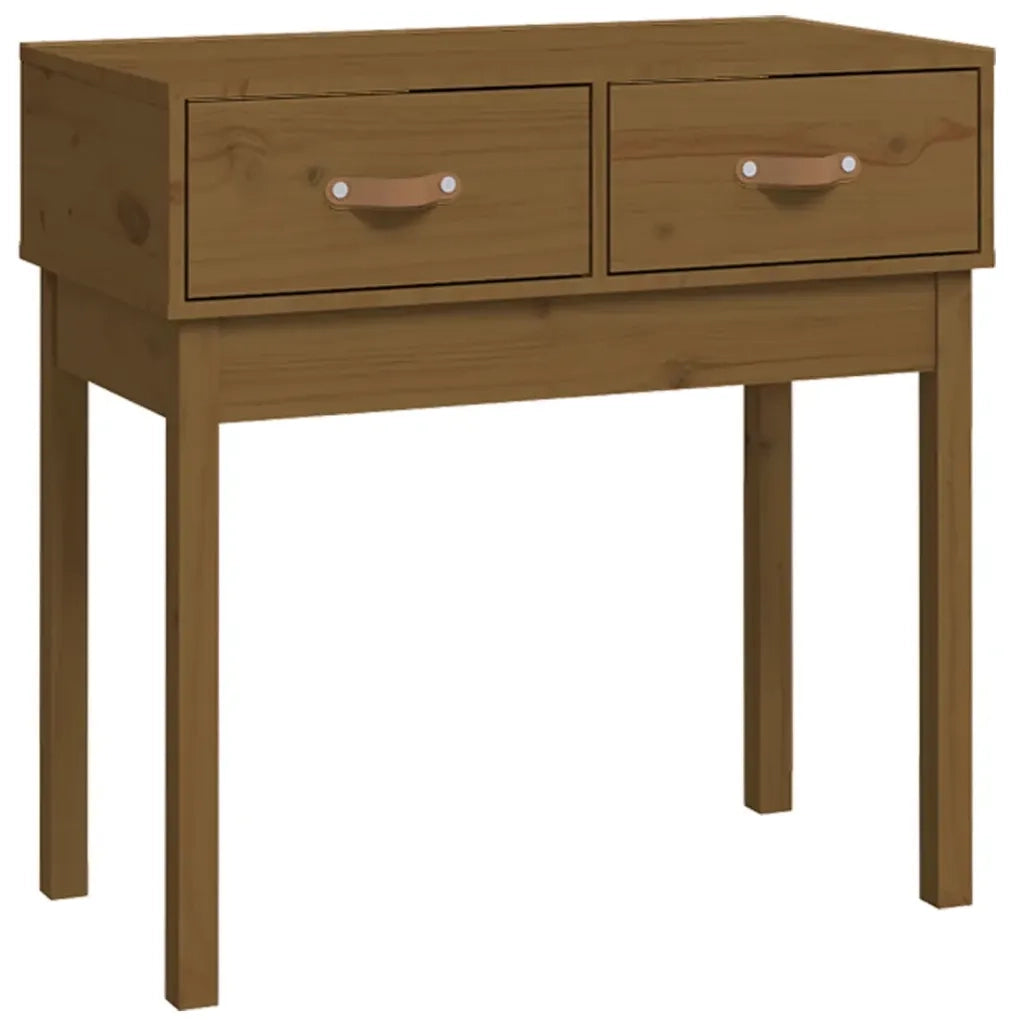 Tavolo Consolle Ambra 76,5x40x75 cm in Legno Massello di Pino 821752
