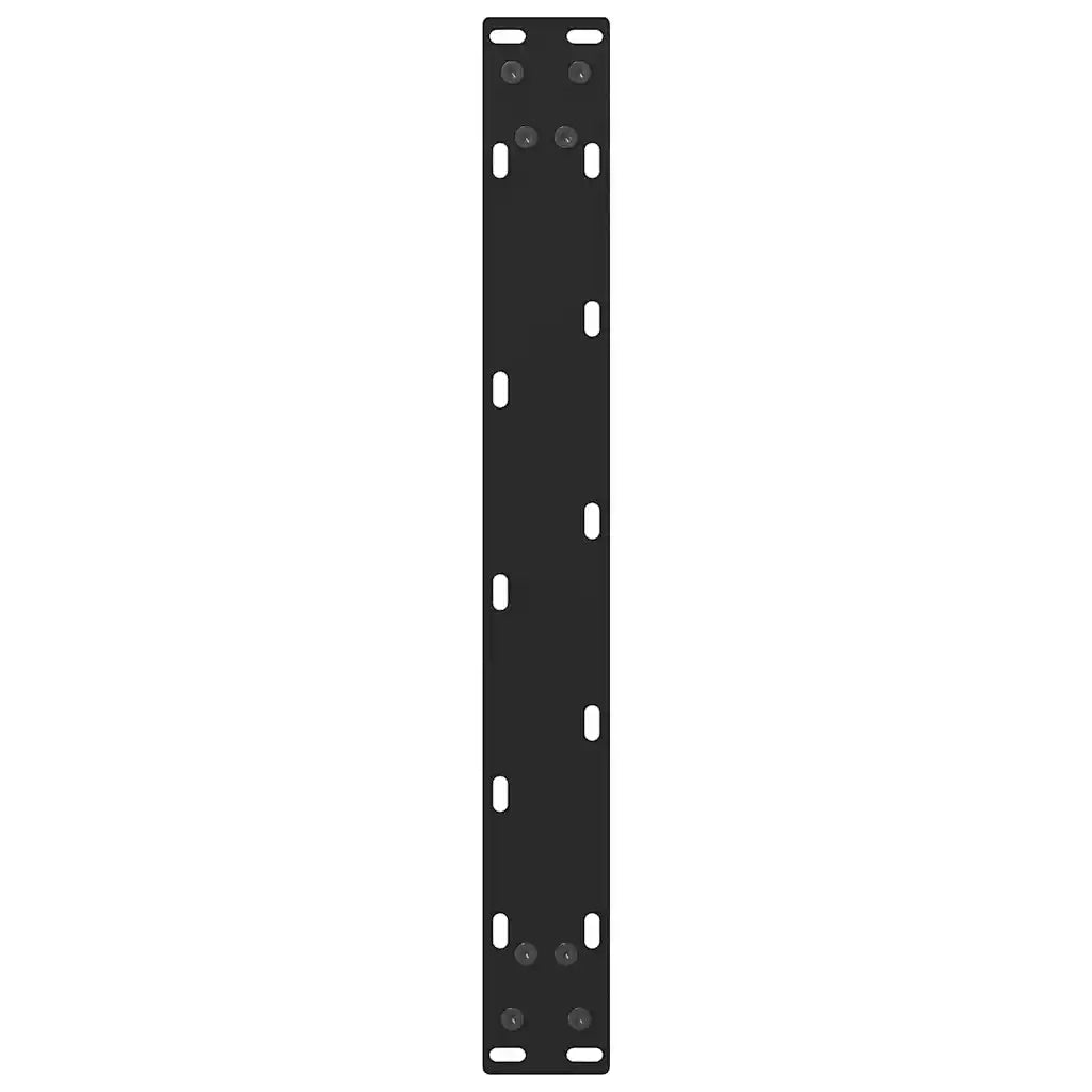 Gambe per Tavolino da Caffè Nere 2 pz 50x(30-31) cm Acciaio 4013260