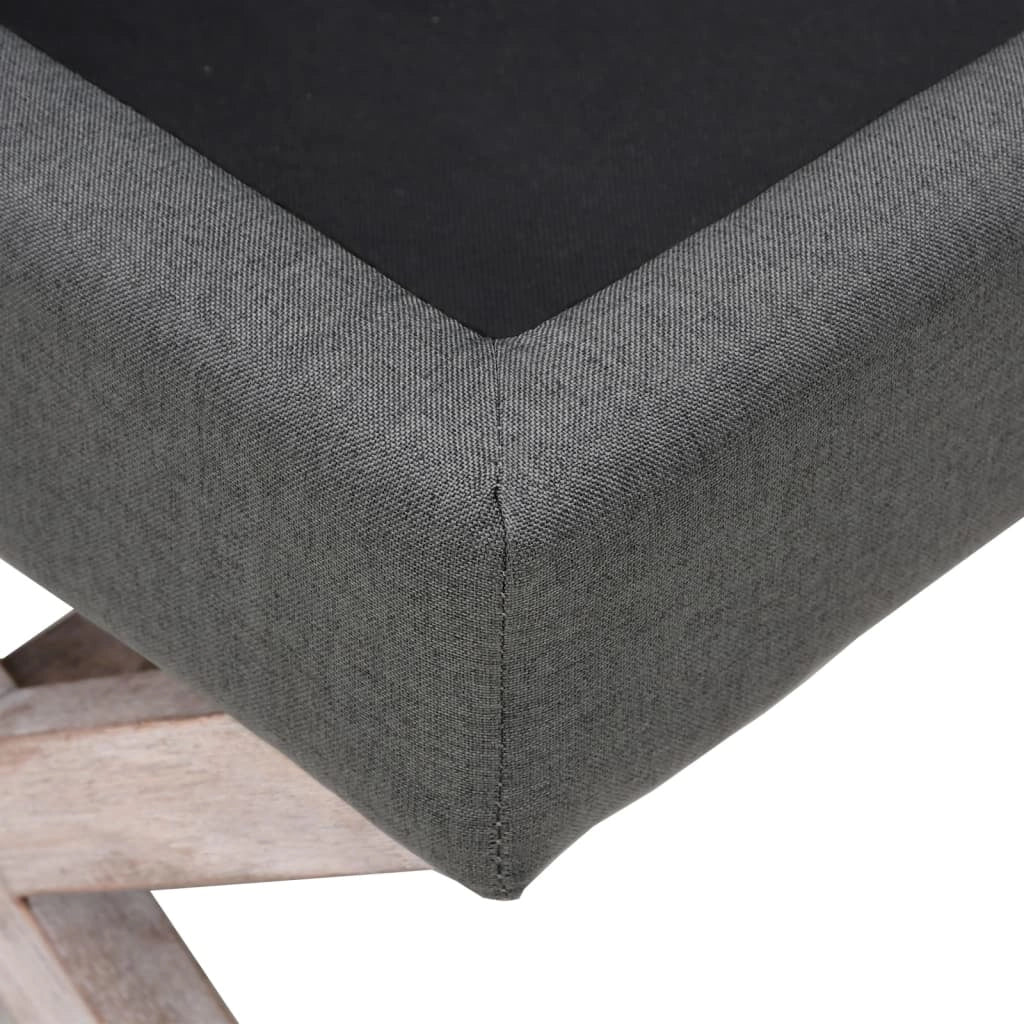 Sgabello contenitore 45 x 45 x 49 cm tessuto grigio scuro 02_0010790