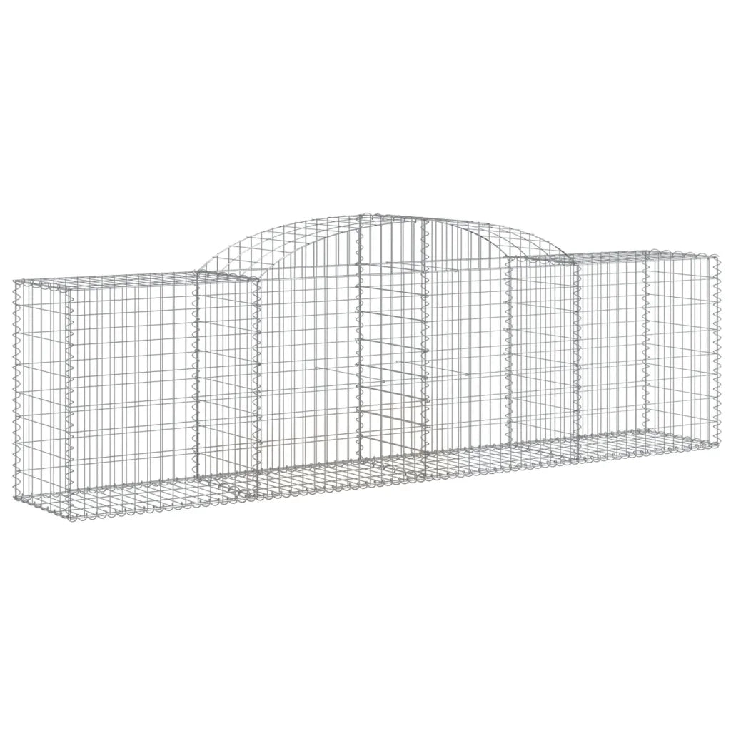 Cesti Gabbioni ad Arco 30 pz 300x50x80/100 cm Ferro Zincato 3146699