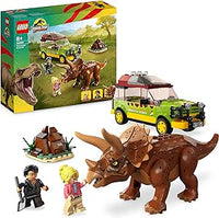 LEGO 76959 Jurassic Park La Ricerca del Triceratopo, Set Dinosauro Giocattolo per Bambini e Bambine da 8 Anni in su, con
