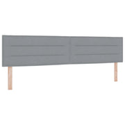 Testiera | Testata Grigio chiaro 200 cm Tessuto