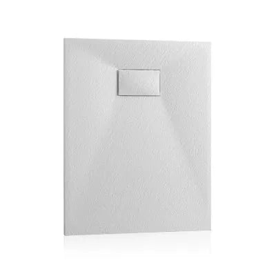 Piatto doccia in resina 80x100 serie Agorà bianco pietra su misura