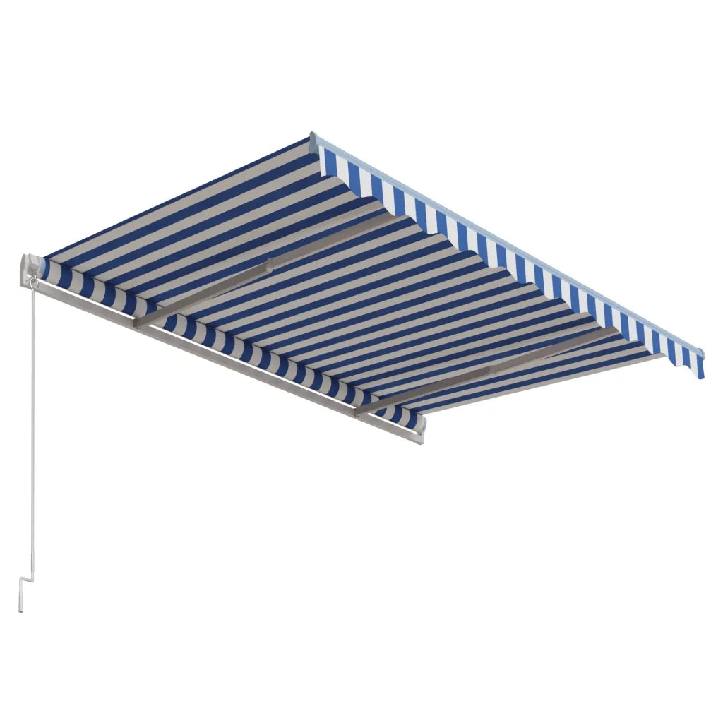 Tenda da Sole | Tenda parasole Retrattile Automatica 300x250 cm Blu e Bianca