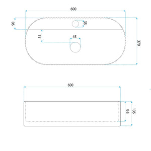 Lavabo Da Appoggio Rea Marcela 60