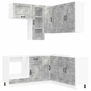Unità Cucina KALMAR 8 pcs Grigio Cemento Legno ingegnerizzato 3438384