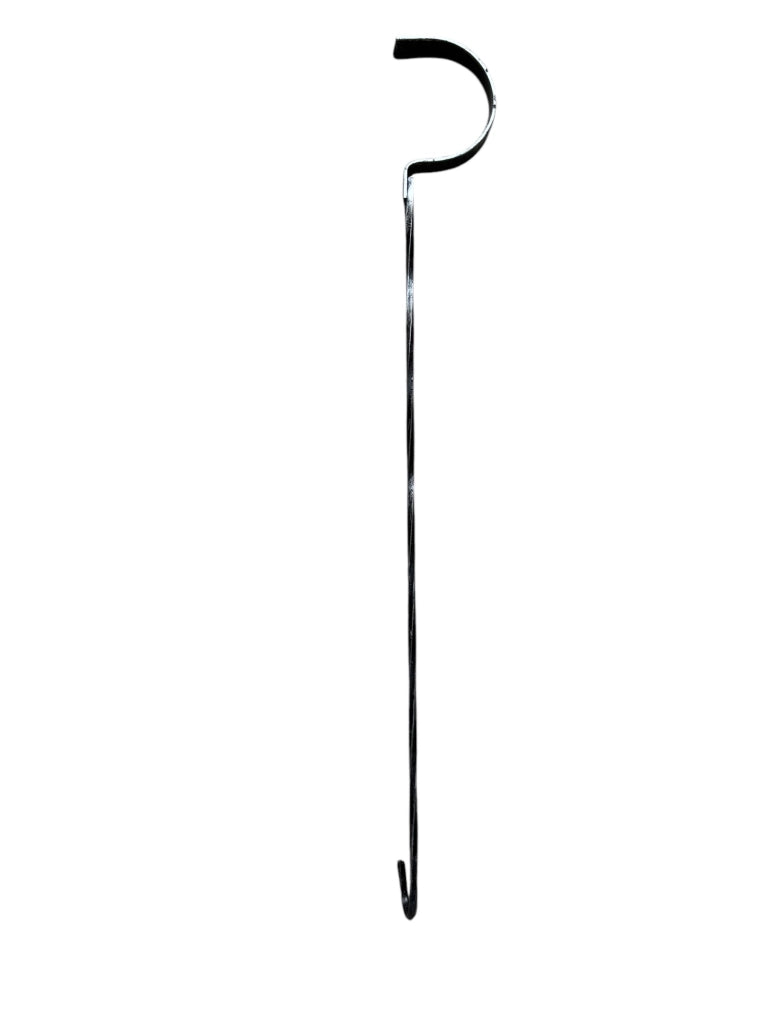 Tira Brace per Caminetto in Ferro, 74 cm, Nero, Resistente Al Calore