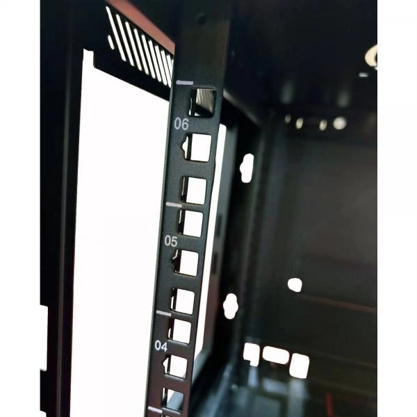 Armadio Rack 19'' a muro 9 unità sezione unica prof. 450mm Nero