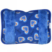 Trade Shop - Borsa Acqua Calda Elettrica Cuori Con Tasca Scalda Mani Vari Colori E Fantasie -