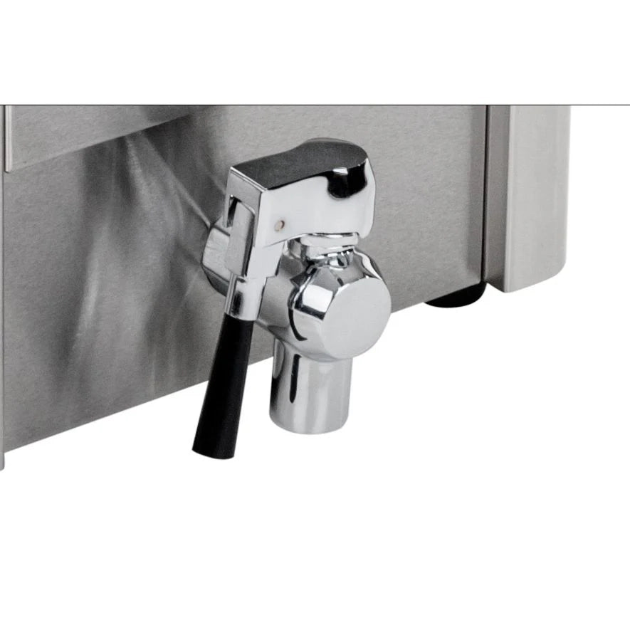 Friggitrice in acciaio inox con 2 vasche da 13 litri vasca estraibile timer e termostato modello professionale EGO 3614021