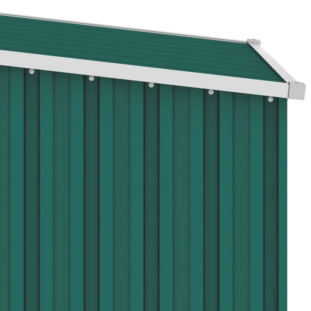 Casetta da giardino cabina ripostiglio casetta da esterno robusta casetta per attrezzi 87 x 98 x 159 cm acciaio zincato verde 02_0022380
