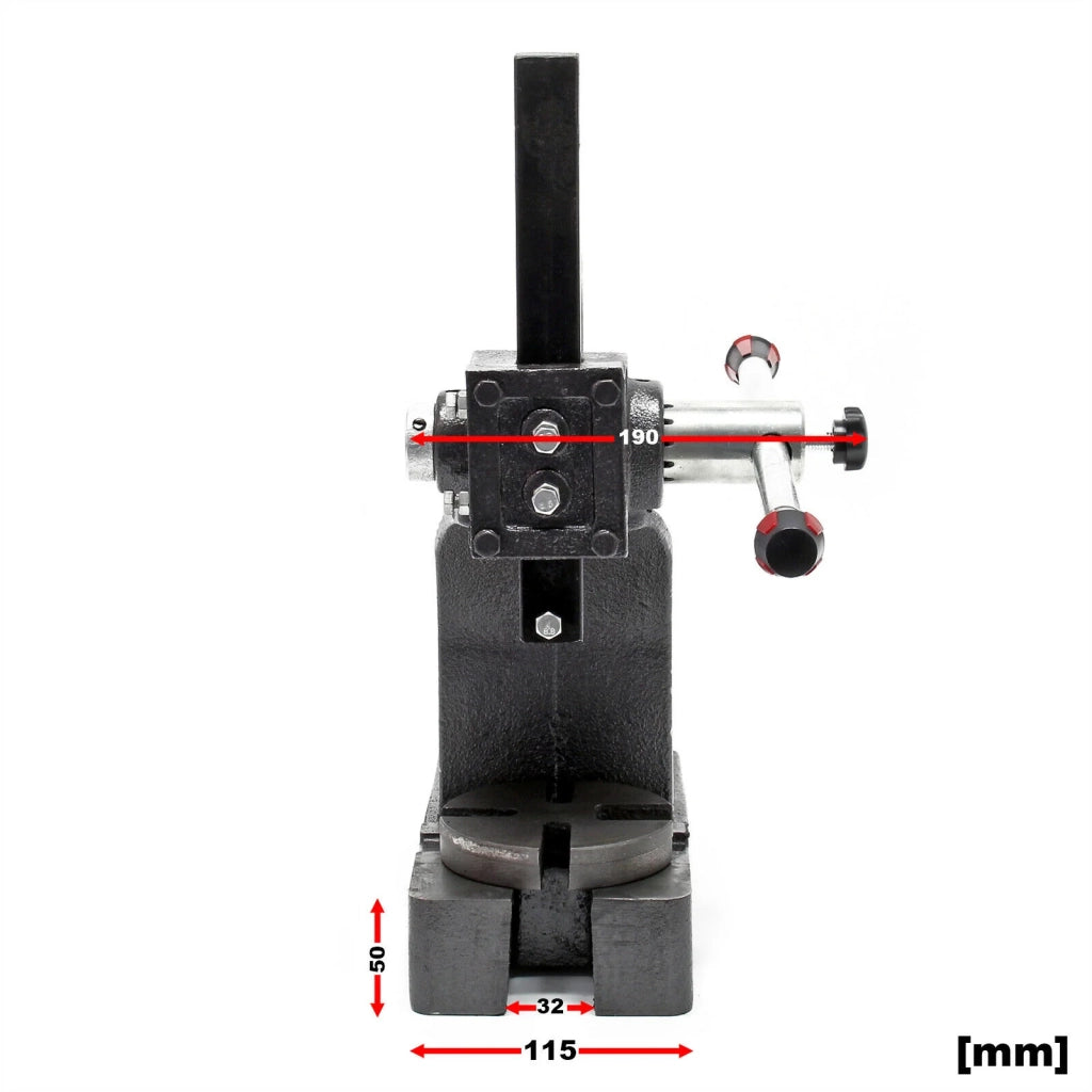 Pressa a leva manuale con cremagliera e pignone utensile da officina ghisa 1000 kg 16_0000575