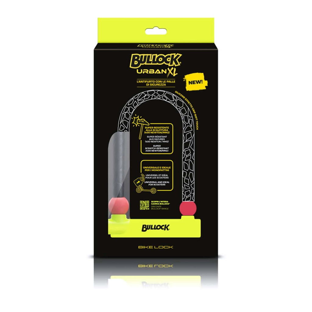 Bullock Urban XL Antifurto Bike Lock, Super Resistente alla Scalfitura, Ideale per Monopattini