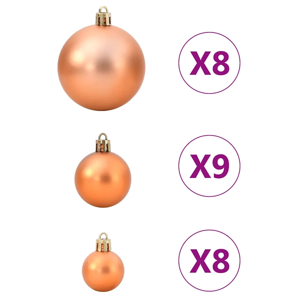 Palline di Natale 98 pz Rame Ø3/4/6 cm 4100015