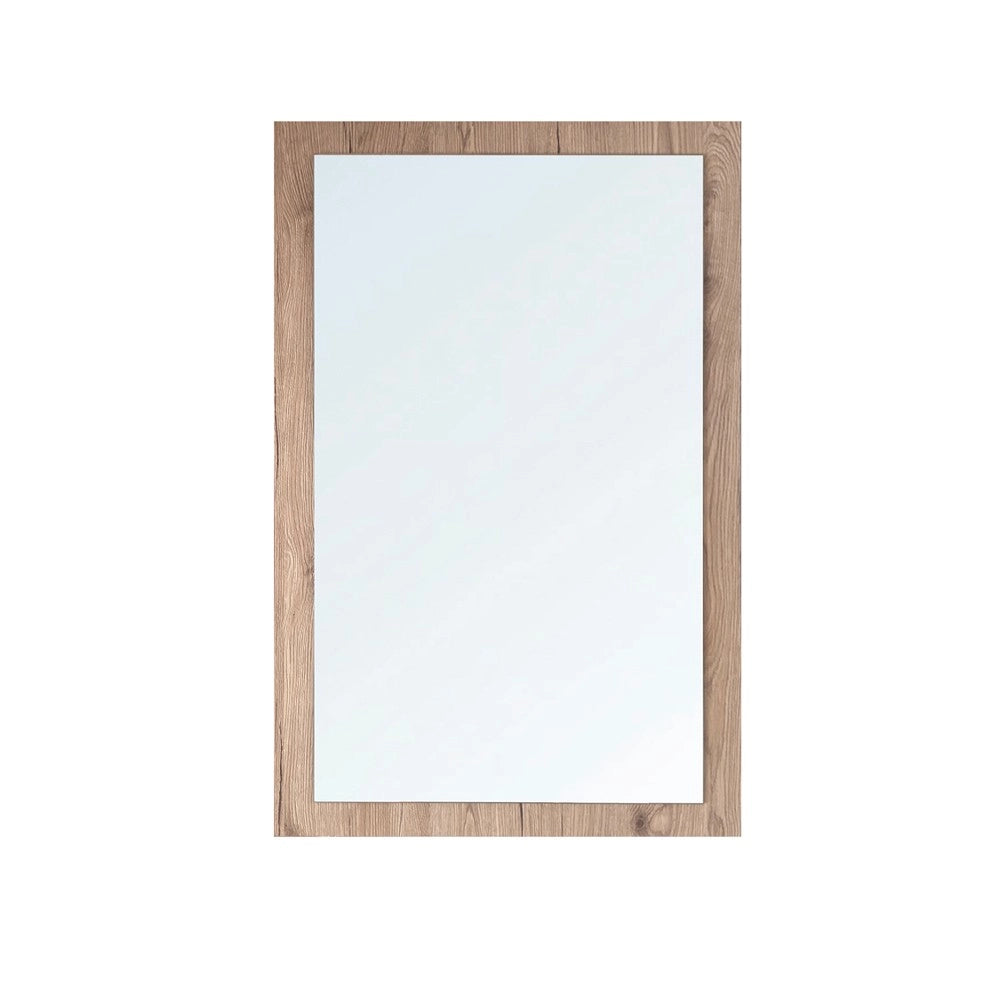 Specchiera Rettangolare 0663 con Cornice Rovere 105x60 cm. – Design Materico e Moderno