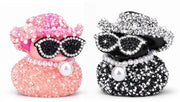 Accessori per Auto - Ornamenti Auto - Bicchiere per Ombrello e Occhiali - 2 pezzi - Diamanti Rosa - Bagnoschiuma in Gomma
