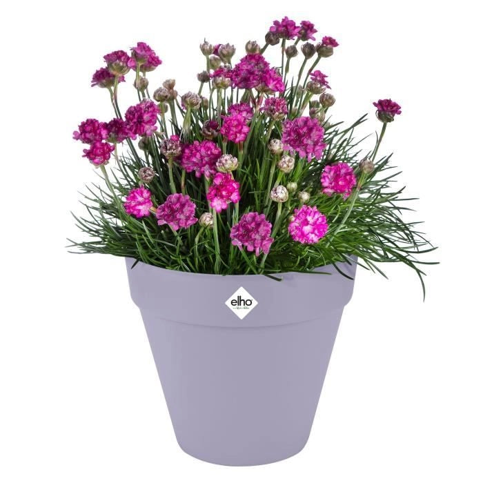 Vaso da fiori - Elho - Loft Urban Round - Viola - L 29 x P 28,5 x H 26 cm - Esterno - 100% riciclato