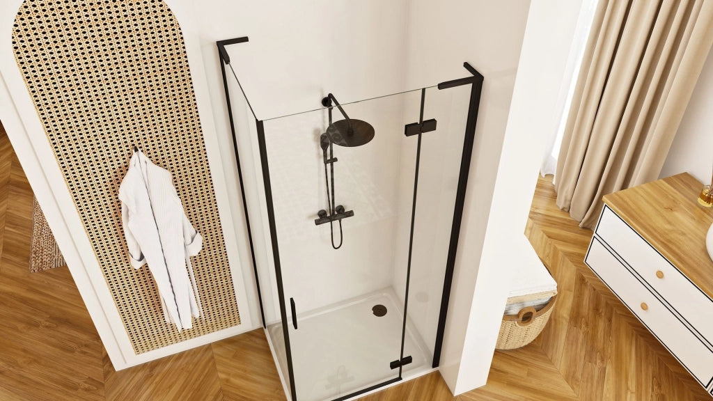 Cabina Doccia Rea Hugo Black 80x90