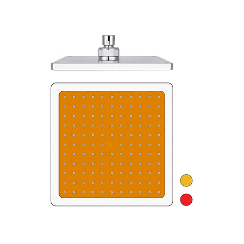 SOFFIONE DOCCIA QUADRO MODELLO 12618  MM 200- Arancio- DH- pezzi 1