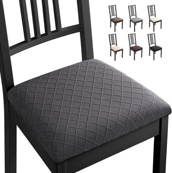 Coprisella per poltrone, poltrona coprisella, coprisella per poltrone, 4 pezzi, spandex, jacquard, coprisella per poltrone, coprisella estensibile, rimovibile, lavabile, per uso domestico, hotel, ricevimento (4 pezzi, grigio scuro) B