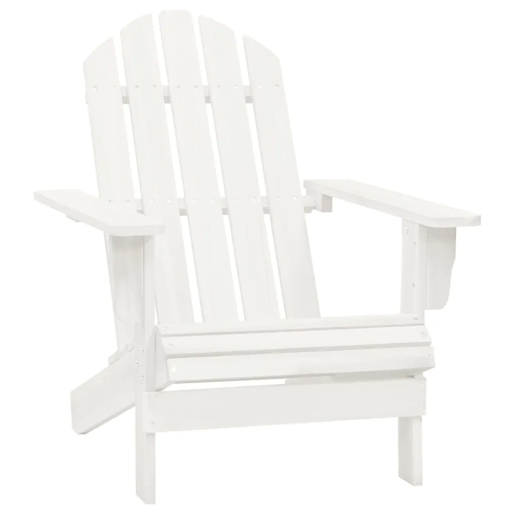 Sedia da Giardino Adirondack con Tavolino in Legno-Mobili da giardino Abete Bianca