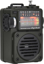 Radio portatile mini HRD-700 - 10 bande - Bluetooth - caricabile da batteria - radio AM FM SW - antenne metallica retrattile
