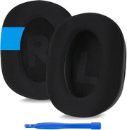 Orecchini di sostituzione per Logitech G Pro, G Pro X, G433, G233 - Gel di raffreddamento/Nero