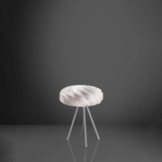Lampada Da Scrivania-Ufficio Moderna Flat Polilux ® Bianco E Metallo 1 Luce E27