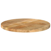 Piano per Tavolo Ø 60x2,5cm Rotondo in Legno Massello di Mango 370062