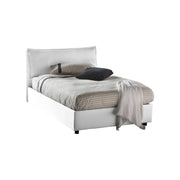 Attinia, Letto Piazza e Mezza Materasso Incluso Made in Italy, Bianco