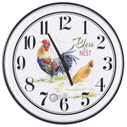 Orologio da parete in ferro Multicolore con quadrante aperto design country retrò rotondo 48 cm