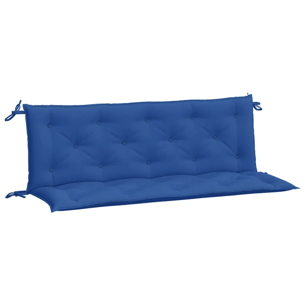 Cuscini per Panca 2 pz-Set di 2 Cuscini per panchina Blu 150x50x7 cm in Tessuto Oxford