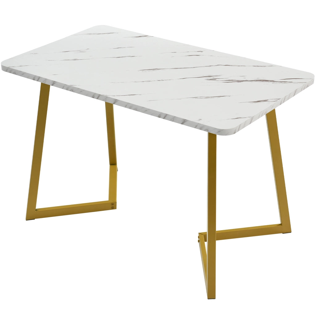 Tavolo da pranzo per 4 persone con 4 sedie, piano in MDF, set moderno per cucina, nero, 117 × 68 × 75 cm