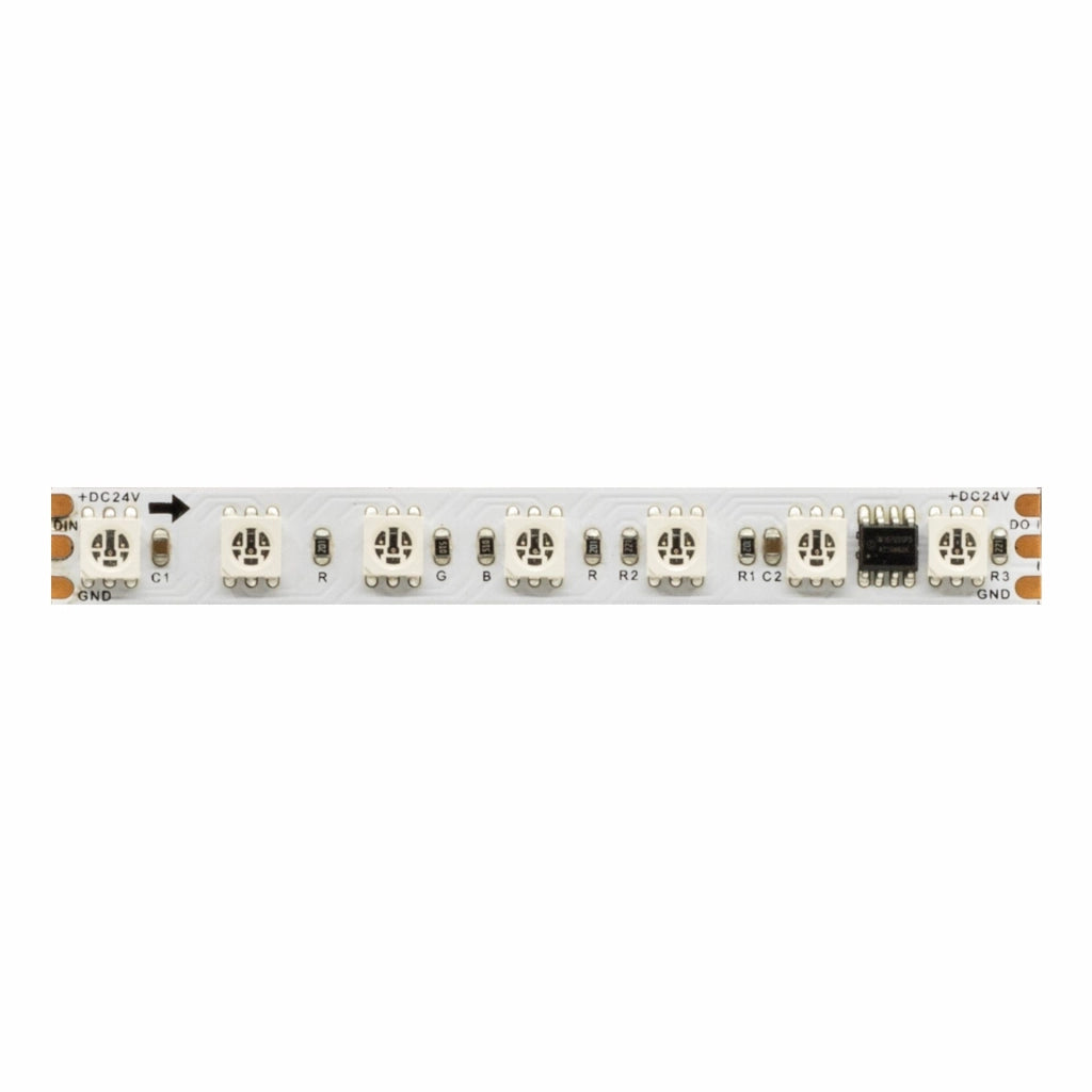 Fine SPI-2 Striscia LED RGB 5 metri 24V 14W/m 84 LED/m IP20 Tecnologia SPI Controllo Pixel per Pixel SM16703PB per Illuminazione Decorativa Dinamica