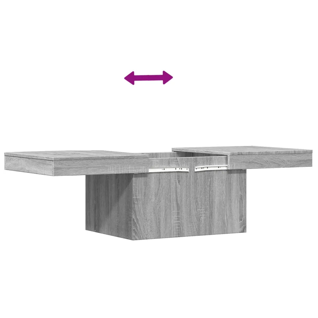 Tavolino da Salotto Grigio Sonoma 100x55x40cm Legno Multistrato 840875